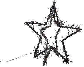 Stella di Natale nera con LED IP44 - Brilli