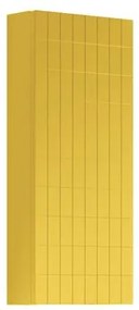 Pensile bagno Pixel laccato opaco giallo sole, 1 anta apertura da sinistra P 17 x L 30 x H 80 cm