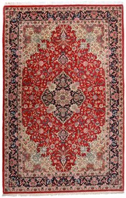 Isfahan Tappeto persiano 140x210 Rosso (Iran) Annodato A Mano