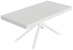 Itamoby Tavolo allungabile 90x200/460 cm Niket bianco frassino gambe bianche