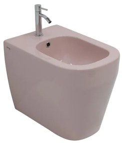 Bidet filomuro TUTTOEVO OLYMPIA CERAMICA L 36 x H 42 x P 53 cm Rosa lucido