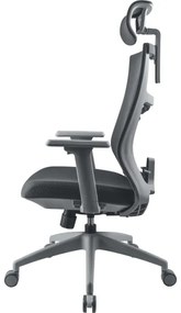 Yenkee - Sedia da ufficio nera/grigia