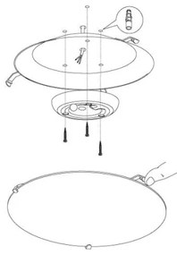Eglo 96089 - Plafoniera LED MARGITTA 1 LED/11W/230V