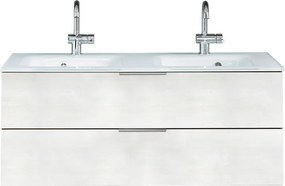 Mobile da bagno sospeso sotto lavabo L 119 x H 48 x P 45 cm bianco, 2 cassetti PELIPAL Madeo