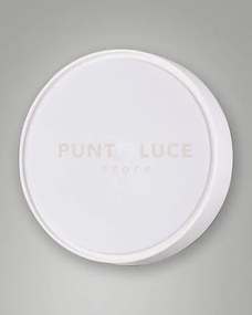 Hatton plafoniera bianca 2 luci e27 d.30cm policarbonato