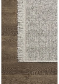 Tappeto in lana grigio chiaro 133x190 cm Nizer - Agnella