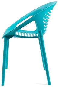 Sedia da giardino in plastica turchese Joanna - Bonami Selection