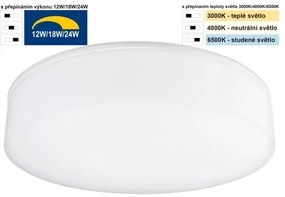 Top Light - Plafoniera LED da bagno BOXTER LED/24W/230V IP54 diametro 28 cm