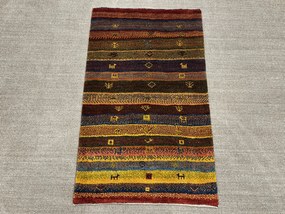 Gabbeh Tappeto 80x130 (Iran) Annodato A Mano