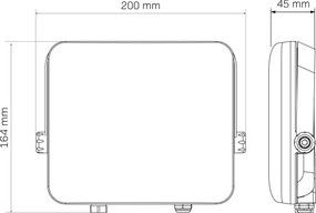 Riflettore LED da esterno MILKY LED/50W/230V 4000K IP65 nero