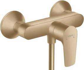 Rubinetto per doccia getto laminare cristallino monocomando Talis E bronzo satinato HANSGROHE