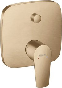 Rubinetto per vasca getto laminare cristallino Talis E per muro bronzo HANSGROHE