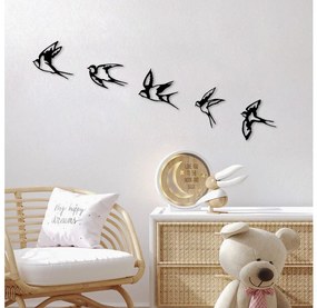 SET 5x Uccelli per decorazione murale
