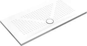 Piatto doccia in ceramica PUNTO bianco L 140 x L 70 x H 3.5 cm opaco