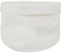 Cestino cucina 18 cm bianco in cotone Slub