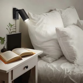 Solight WO3002-B - Lampada da parete CELE 1xGU10/30W/230V, nera