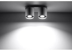 Sollux SL.0055 - Faretto ORBIS 2 2xGU10/40W/230V grigio