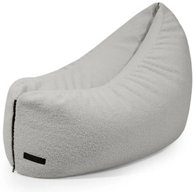 Pouf a sacco per bambini grigio chiaro con rivestimento in bouclé Clip Clap 90 – SLOWDOWN