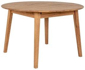 Tavolo da pranzo rotondo pieghevole in legno di quercia ø 118 cm Metz - House Nordic