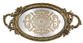 Vassoio decorativo 46,5x24,4 cm oro