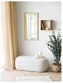 Mensola di colore naturale in rovere massiccio con ripiani multipli 30 cm Lattoon – House Nordic