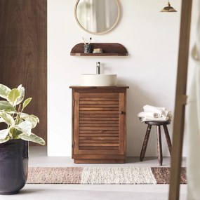 Tikamoon - Mobile sotto lavabo Loggia in legno di acacia massello 60 cm