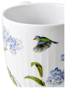 Tazza bianca in porcellana con motivo floreale 330 ml Hammershøi Summer - Kähler Design