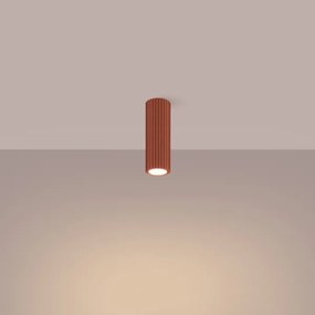 Sollux SL.1626 - Faretto KARBON 1xGU10/10W/230V 20 cm rosso