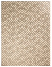 Tappeto Ayana geometrico beige, L 200 x L 150 cm