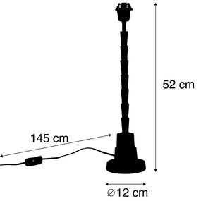 Lampada da tavolo Art Déco bronzo senza paralume - Pisos