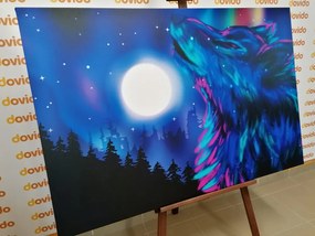 Quadro su tela – Luna dei lupi