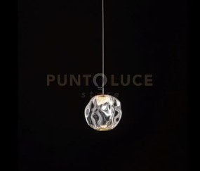 Ciottolo, solo testa, oro, led 4,2w, 357lm 3000k, dia. 14 x h400 cm...