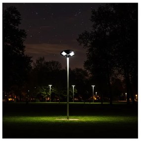 Lampada stradale solare LED con sensore LED/15W/6V 6500K IP65 nero + +TC