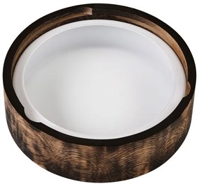 Plafoniera bagno OAK SMOKY 2xE27/15W/230V IP54 Ø27,5 cm rovere/marrone