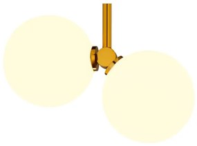 Jupiter 1918 - Lampadario su palo LUNA 2xG9/40W/230V ottone/nero