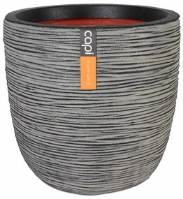 Fioriera Nature Rib Rotonda 35x34 Cm Antracite Kofz932 /