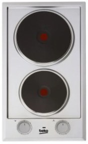 Beko - Piano cottura da incasso elettrico 2 fuochi inox 30Cm