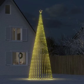 Albero Di Natale A Led 1544 Led Bianco Caldo 500 Cm /