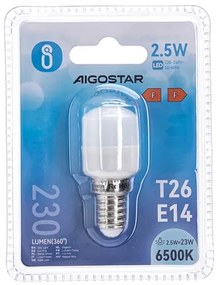 Lampadina LED per frigorifero T26 E14/2,5W/230V 6500K - Aigostar