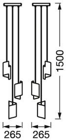 Ledvance - Lampadario LED dimmerabile su filo SMART+ DECOR 3xLED/8W/230V nero Wi-Fi