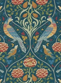 Morris & Co Carta da parati Seasons by May - Indigo