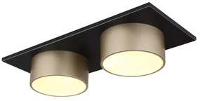 Globo 56964-2 - Plafoniera LED RAYMOND LED/24W/230V 3000K 46x20 cm ottone