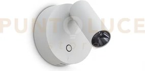 Elf applique a parete con presa usb-c led 3000 k 3w  200 lm dimmera...