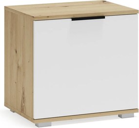Clif ST-50 – Mobiletto basso in finitura rovere artisan e bianco