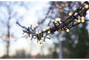 Eglo - Catena di Natale LED da esterno BERRY MINI 300xLED/8 funzioni 11m IP44 bianco caldo