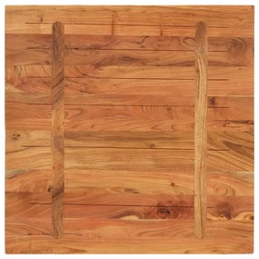 Piano per tavolo 90x90x2,5 cm quadrato legno massello di acacia