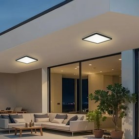 Brilagi - Lampada LED da bagno ULTRA SLIM LED/18W/230V 30x30 cm nero IP54