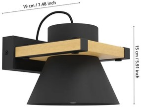 Eglo 43958 - Applique MACCLES 1xE27/15W/230V