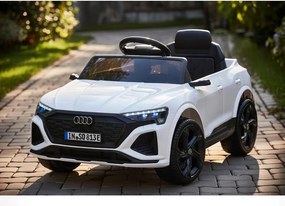 Macchina Elettrica per Bambini 12V Licenza Ufficiale Audi SQ8 E-Tron con Telecomando e Sedile Pelle Bianco...