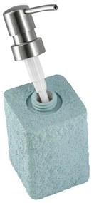 Dispenser sapone liquido in poliresina turchese pastello